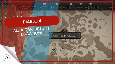 Diablo 4: All Altars Of Lilith Locations - eXputer.com
