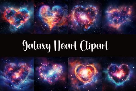 Galaxy Heart Clipart Graphic by charmsnkissesXOXO · Creative Fabrica