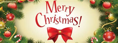 Merry Christmas Wreath Facebook Cover | Christmas facebook cover ...