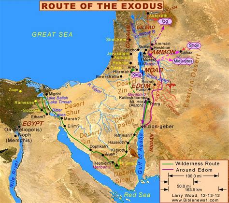 Map Of Biblical Egypt - Map Of The Middle East