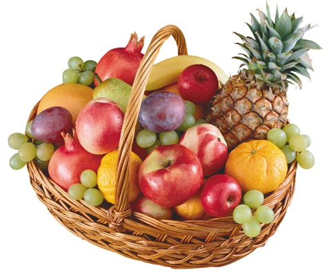 Basket with Fruits 15100132 PNG