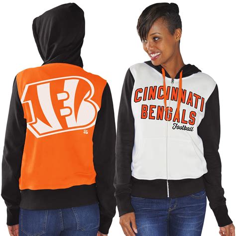 Women's G-III 4Her by Carl Banks White Cincinnati Bengals Option Full ...