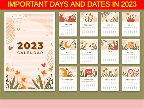 October 2023 Calendar Special Days - Get Calendar 2023 Update