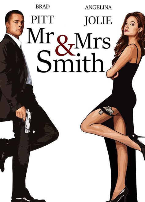 'MR AND MRS SMITH' Poster, picture, metal print, paint by TroisiemeOeil ...