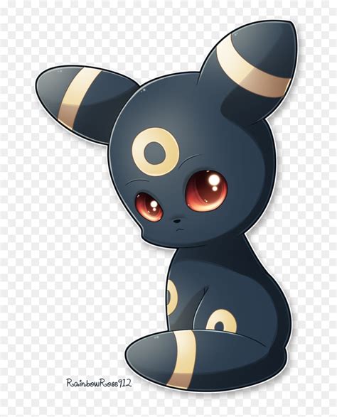 Cute Eevee Evolutions Png - Chibi Umbreon, Transparent Png - vhv