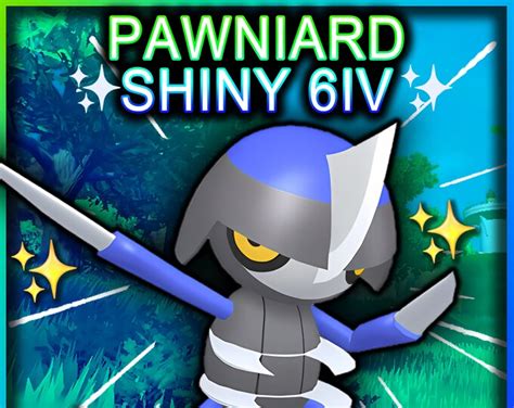 PAWNIARD Shiny 6IV / Pokemon Scarlet and Violet / Lv1 Ready to Raise for Competitive Battle ...