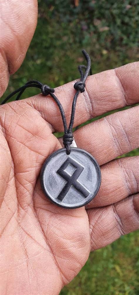 Othila Rune Pendant Othala Viking Necklace Jewelry Norse - Etsy