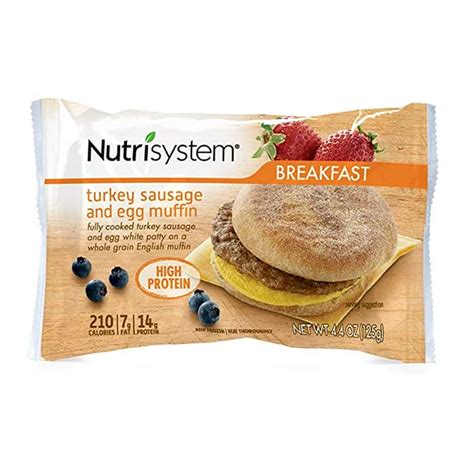 Nutrisystem® Frozen Breakfast Sandwiches for Weight Loss 18 Ct Turkey Sausage & | eBay