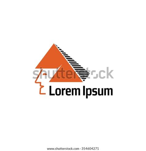 Egyptian Pyramid Vector Logo Business Icon Stock Vector (Royalty Free ...