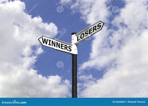 Winners and Losers stock photo. Image of winner, sadness - 6268680