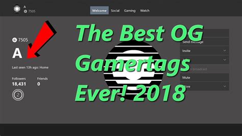 The Best OG Gamertags Ever! 2018 | FunnyCat.TV