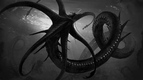 Concept art of the ultimate leviathan from subnautica : ImaginaryMonsters