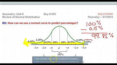 Day 09 HW - Empirical Probability for Normal Distribution - YouTube