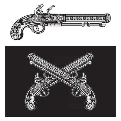 Pistol Vector Art, Icons, and Graphics for Free Download