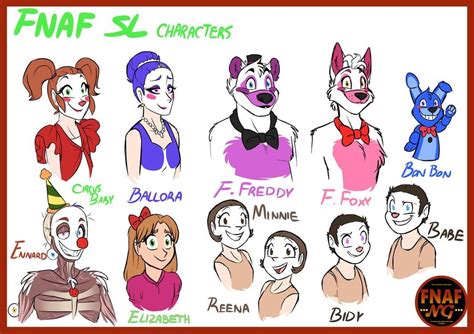 [Namy Gaga's Art] FNAF Sister Location's Characters (Part 2) Diagram ...