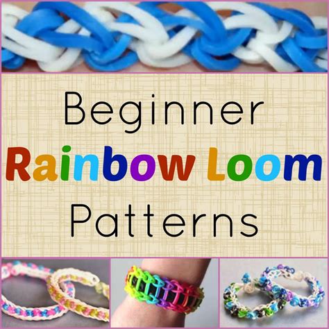 10 Beginner Rainbow Loom Patterns + Video Tutorials | Rainbow loom patterns, Rainbow loom rubber ...