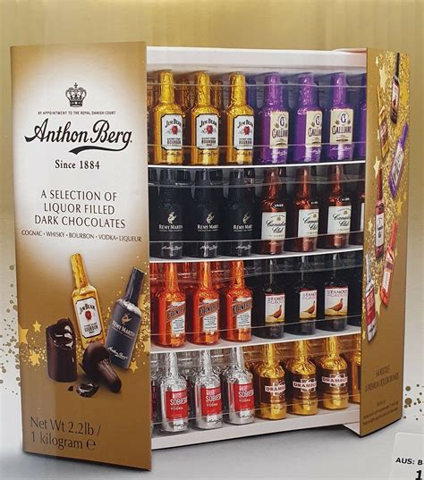 Anthon Berg Liquor Chocolate Dark 64 Pieces 1kg bulk Gift Box ...