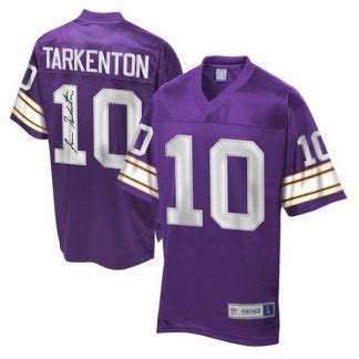 Officially Licensed Autographed Vikings Jersey – Purple – Tarkenton Sports