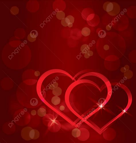 Sparkling Hearts Background Vector Light Valentine Abstract Vector ...