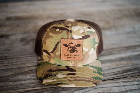 Richardson 112 Camouflage Leather Patch Hat | Leather patches, Hats, Leather