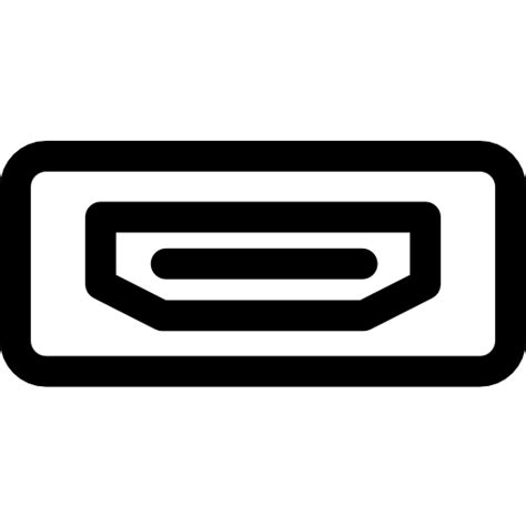 Hdmi Basic Rounded Lineal icon