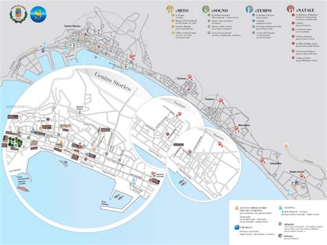 Salerno tourist map - Ontheworldmap.com