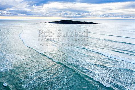 Taieri Island Moturata at Taieri River mouth. Aerial view, Taieri Mouth ...