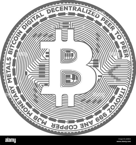 Bitcoin crypto coin symbol illustration Stock Vector Art & Illustration ...