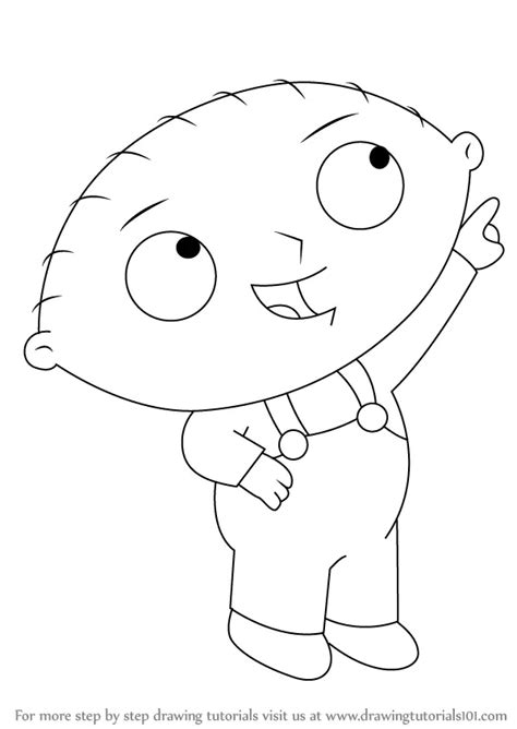 Learn How to Draw Stewie Griffin from Family Guy (Family Guy) Step by Step : Drawing Tutorials