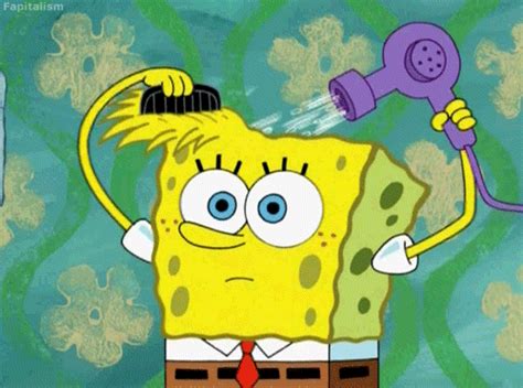 Hair Routine GIF by SpongeBob SquarePants - Find & Share on GIPHY