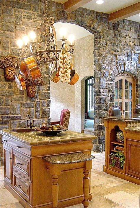 30 Inventive Kitchens with Stone Walls | Decoist