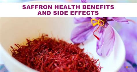 Saffron Health Benefits & Side Effects - NourishDoc