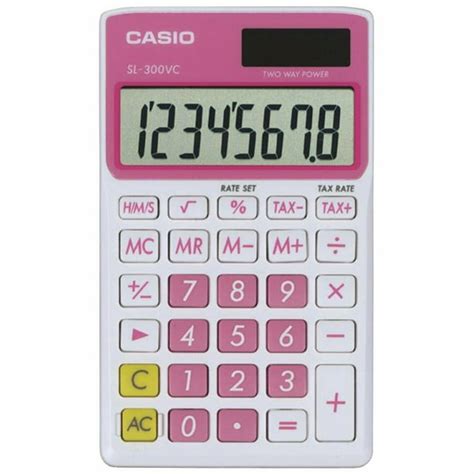 Casio SL-300VC Standard Function Calculator, Pink - Walmart.com - Walmart.com