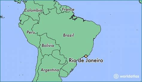 Show Rio on a map - Map showing Rio de Janeiro (Brazil)