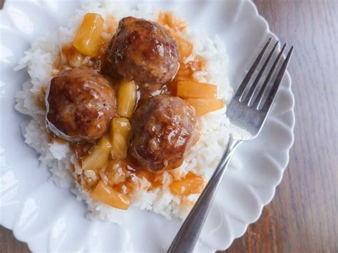 Dimples & Delights: Sweet & Sour Pineapple Meatballs