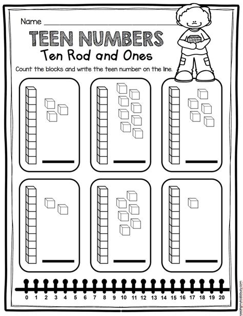 Base 10 Worksheets For Kindergarteners