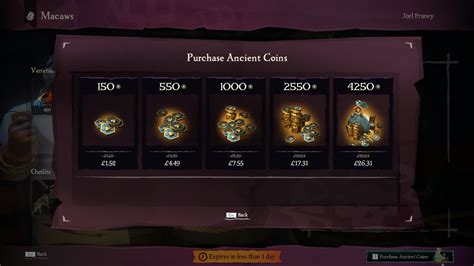 Sea of Thieves Ancient Coins » T-Developers