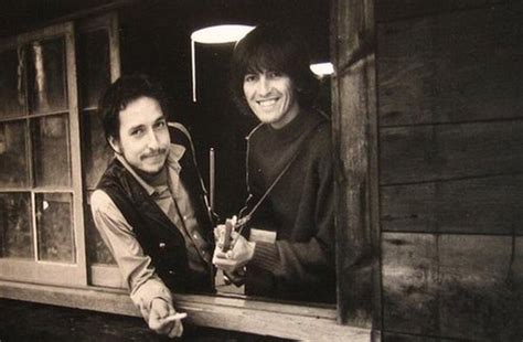 George Harrison and Bob Dylan at his farm, 1968 : r/bobdylan