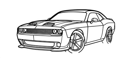 Dodge Challenger Front Silhouette by pino1021 | Download free STL model | Printables.com