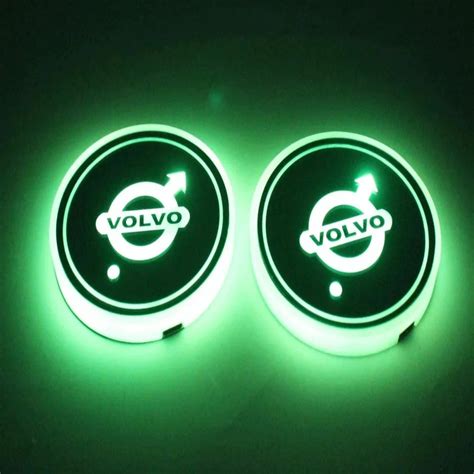 Volvo Logo LED Car Cup Holder Lights – Car Door Sills