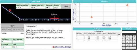 Monday’s Lesson: Exploring Data with the Ramp Game – Concord Consortium