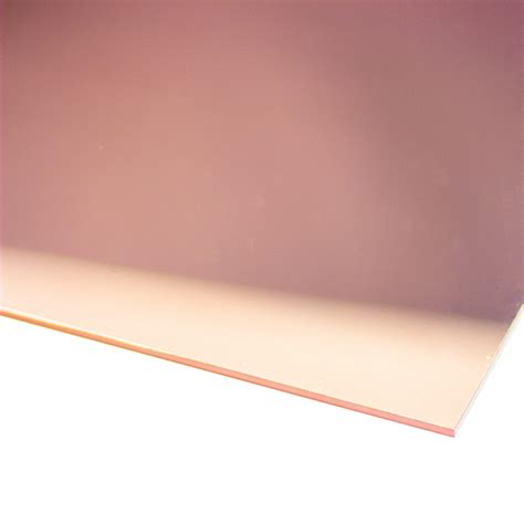 Rose Gold Mirrored Acrylic Sheet 3mm x 600mm x 400mm – Kitronik Ltd