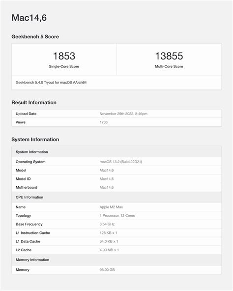 Benchmark for Apple 'M2 Max' Processor Allegedly Leaked - iClarified