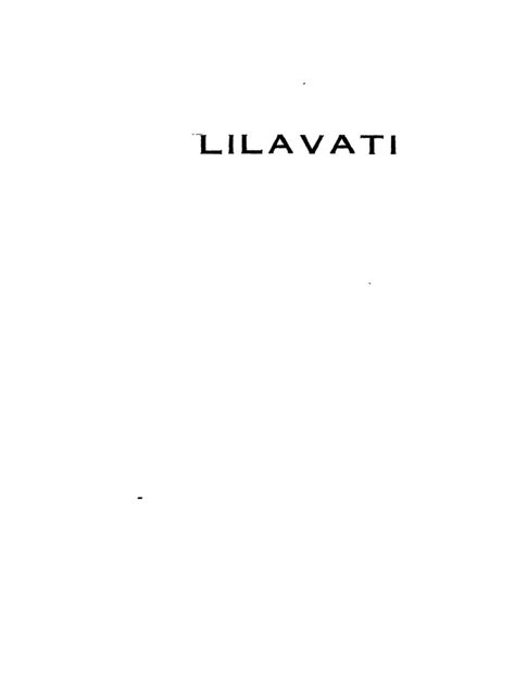 Lilavati of Bhaskaracharya Colebrookes Revised Haran Chandra Banerji ...