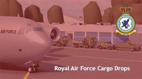 Royal Air Force cargo drop - YouTube