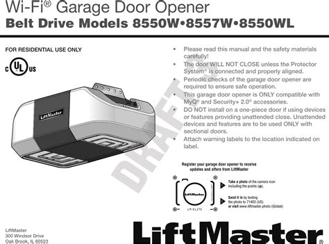 Myq Garage Door Opener Manual