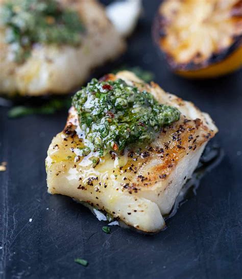 Grilled Cod with Chimichurri Sauce - Vindulge