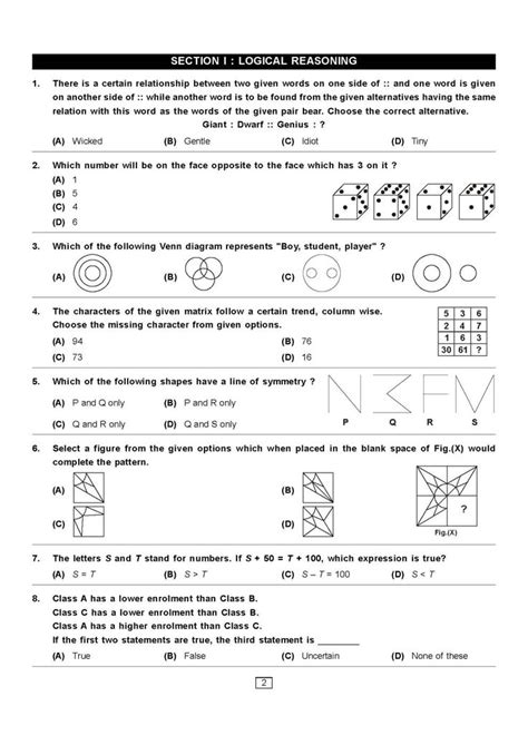 Class VI Maths Olympiad Exam Sample Question Papers - 2020 2021 EduVark | Math olympiad ...