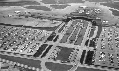 Aerial view of the airport