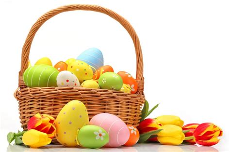 Easter Eggs Basket Royalty-Free Stock Photo